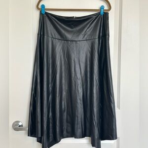 7 For All Mankind Black A-Line Skirt